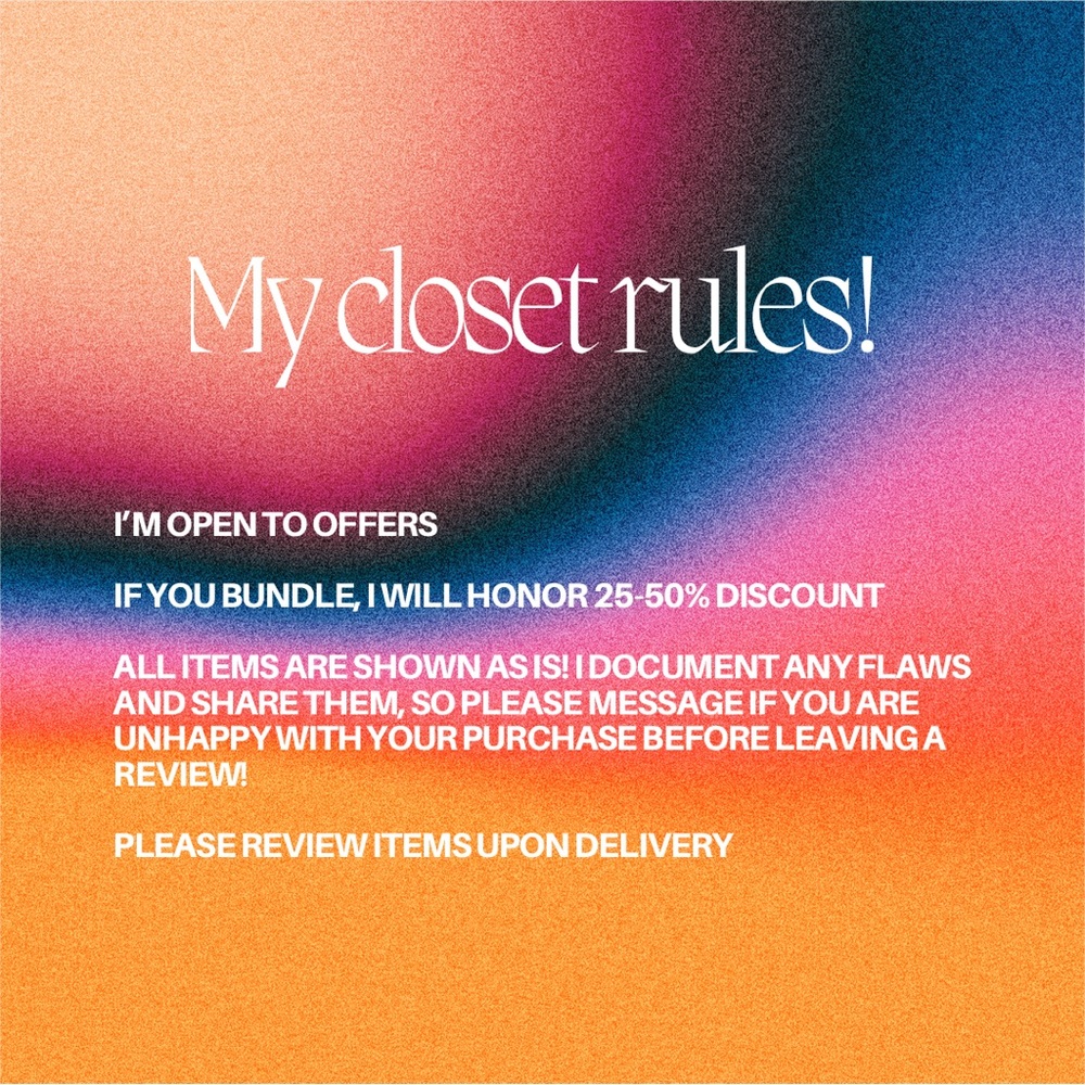 Please review my closet rules!